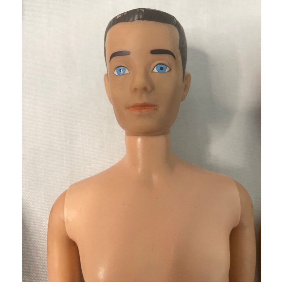 Mattel Ken Doll #750 Original Red White Swim Outfit 1965 Blue Eyes Painted Hair - Picture 2 of 12